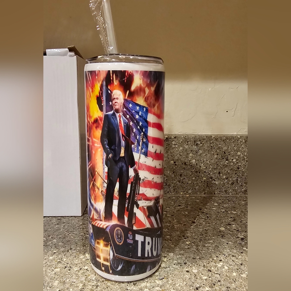 20oz tumbler stainless steel TRUMP